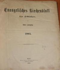 Evangelisches Kirchenblatt für Schlesien