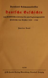 Deutsche Geschichte Bd. II (1648-1740)