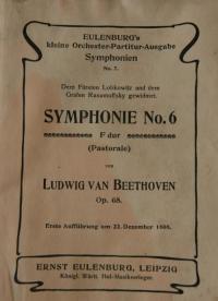 Op. 68. Symphonie No. 6 F dur (Pastorale)