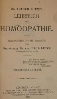 Lehrbuch der Homoöpathie