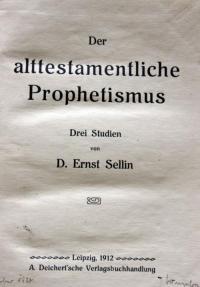 Der alttestamentliche Prophetismus