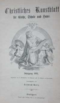 Christliche Kunstblatt für Kirche, Schule und Haus