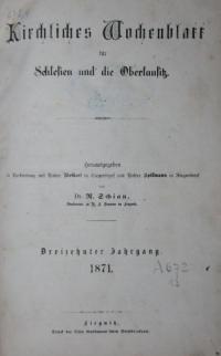 Kirchliches Wochenblatt