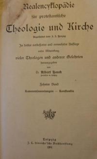 Realencyklopädie für protestantische Theologie und Kirche Bd. 10