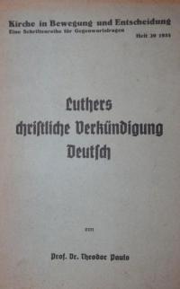 Luthers christliche Verkündigung Deutsch
