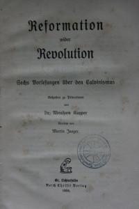 Reformation wider Revolution
