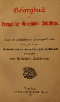 Gesangbuch für Evangelische Gemeinden Schlesiens