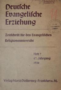 Deutsche Evangelische Erziehung Hf. 7