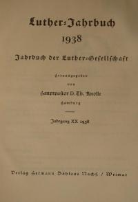 Luther Jahrbuch 1938