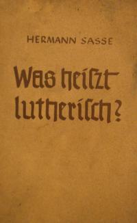 Was heiβt lutherisch?