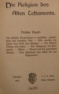 Religionsgeschichtliche Volksbücher für die deutsche christliche Gegenwart Bd.3