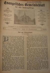 Evangelisches Gemeindeblatt für das Riesengebirge