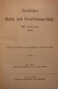Kirchliches Gesetz- und Verordnings-Blatt