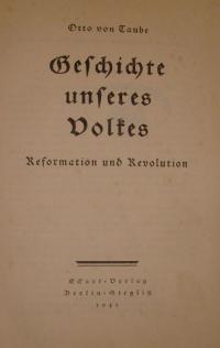 Geschichte unseres Volkes. Reformation und Revolution