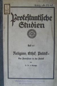 Protestantische Studien. Hf. 21.