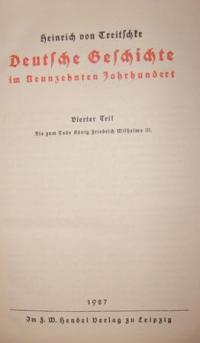 Deutsche Geschichte im Neunzehnten Jahrhundert Bd. 4
