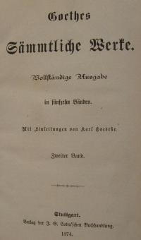 Goethes Sämmtliche Werke Bd. 2