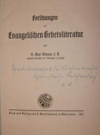 Forschungen zur Evangelischen Gebetsliteratur