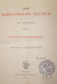 Der Babylonische Talmud Bd. 8