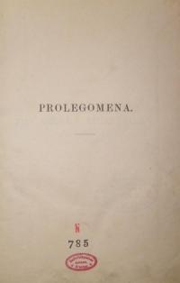 Texte und Untersuchung Bd. II - Prolegomena