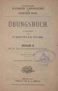 Ubungsbuch