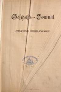 Geschäfts-Journal der evangelischen Kirchen-Gemeinde